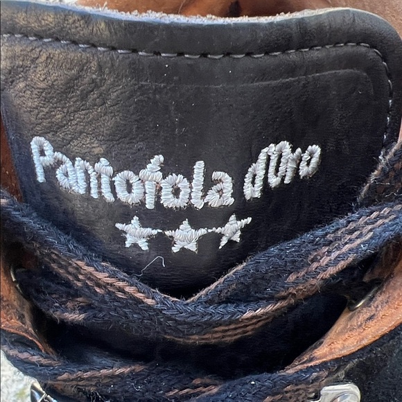 Pantofola d\'Oro Mens Black LeatherSuede wool Plaid Hi Too Sneaker Size 43/9.5-10 main image 8